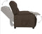 vidaXL Fauteuil verstelbaar stof donkerbruin