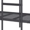 vidaXL - Stapelbed - zonder - matras - 107x203 - cm - staal - zwart