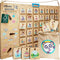 Pandabande PB002 - Houten Weekplanner - Educatief Speelgoed - Natuurkleur
