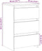 vidaXL - Nachtkastje - 40x35x62,5 - cm - bewerkt - hout - oud - houtkleurig