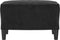 vidaXL - Voetenbank - 60x50x41 - cm - fluweel - zwart