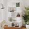 vidaXL-Boekenkast/kamerscherm-80x24x155-cm-spaanplaat-wit