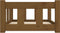 vidaXL - Hondenmand - 65,5x50,5x28 - cm - massief - grenenhout - honingbruin