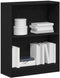 vidaXL - Boekenkast - Zwart - 60x24x76 - cm - Bewerkt - Hout