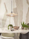 GOOD&MOJO Hanglamp Zanzibar - Rotan Wit - Ø40x12cm - Modern - Hanglampen Eetkamer, Slaapkamer, Woonkamer