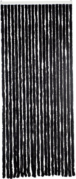 Livn Deurgordijn Chenille - Vliegengordijn - Voor deuropening 90x221,5 cm - Antraciet