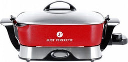 Just Perfecto JL-01 - Elektrische Braadpan - 1650W - 5,5L - Rood