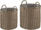 BITOLA - Plantenbak set van 3 - Zandbeige - PE rotan