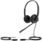 Yealink YHS34 - Headset - HD voice - Ruisonderdrukkende microfoon - Zwart