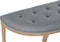 Kruk DKD Home Decor Natuurlijk Blauw Polyester Fluweel Rubberwood (125 x 43 x 48 cm)