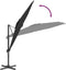 vidaXL - Zweefparasol - met - aluminium - paal - 300x300 - cm - zwart