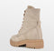 PS Poelman Mink - Veterboots - Suède Leren Nubuck - Beige Taupe - Maat 38