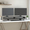 vidaXL - Monitorstandaard - 100x27x14 - cm - massief - grenenhout - grijs