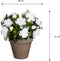 Mica Decorations Azalea - Kunstplant - 31 cm - Wit in pot