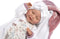 Llorens softbody babypop 40 cm met geluid slaapogen kleding en speen