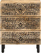 vidaXL - Nachtkastje - 50x33x60 - cm - massief - mangohout