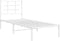 vidaXL - Bedframe - met - hoofdbord - zonder - matras - metaal - wit - 75x190 - cm