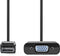 Nedis CCGP37351BK02 - Adapterkabel DisplayPort naar VGA - 20cm - Zwart