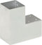 vidaXL - Paalverbinding - L-vorm - 91x91 - mm - gegalvaniseerd - metaal