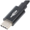 Ansmann USB Type-C naar Type-C - Data en oplaadkabel 120cm - 5 Gbit/s en 60W - Zwart