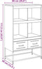 vidaXL - Hoge - kast - 68x39x111,5 - cm - staal - mosterdgeel