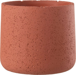 J-Line bloempot Potine - cement - terracotta - large - Ø 19 cm