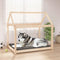 vidaXL - Hondenmand - 111x80x100 - cm - massief - grenenhout