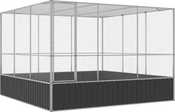 vidaXL - Volière 311x307x212 cm - staal zilverkleurig