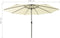 vidaXL - Parasol - met - LED-verlichting - 400 - cm - zandkleurig