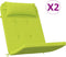 vidaXL - Felle - Groene - Stoelkussens - Felle - groene - Polyester - Middelgroot