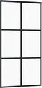 vidaXL - Schuifdeur - met - beslag - 102x205 - cm - aluminium - en - ESG-glas