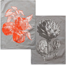 Keukendoek HappyFriday Blanc Artichoke Multicolour 70 x 50 cm (2 Stuks)