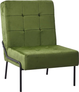 vidaXL - Relaxstoel - 65x79x87 - cm - fluweel - lichtgroen