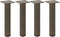 vidaXL - Salontafelpoten - 4 - st - 30-32 - cm - staal - naturel