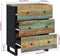 vidaXL - Dressoir - 60x33x75 - cm - massief - gerecycled - hout