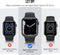 Podec Apple Watch Serie 7 / 8 - Hard Case - Full Cover - Zwart (2 stuks)