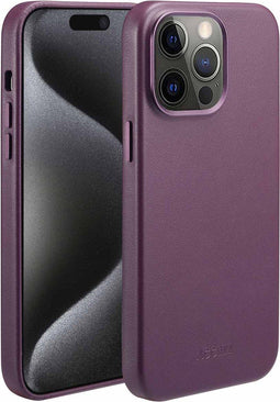 Accezz iPhone 15 Pro Max - Back Cover - MagSafe Leather - Heath Purple