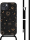 imoshion Hoesje Geschikt voor iPhone 15 Hoesje Met Koord - imoshion Siliconen design hoesje met koord - Zwart / Sky Black