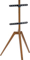 Tv standaard schildersezel - draaibaar - tot 65 inch - bruin hout