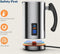 Roestvrij stalen multifunctionele electrische melkopschuimer - Opschuimen en verwarmen - Draaibare basis - Zilver kleurig - Mooi koffieschuim voor cappuccino, latte, macchiato enz.