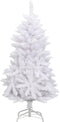 vidaXL - Kunstkerstboom - met - scharnieren - en - standaard - 120 - cm - wit