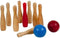 Outdoor Play Bowlen - Bowling - Berkenhout - 9 kegels 2 ballen - vanaf 3 jaar