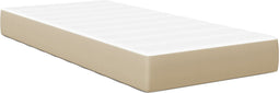 vidaXL - Pocketvering - Matras - - - Lichtgroen - en - Grijs, - Medium - Stevigheid, - 90x190x20 - cm, - Stof