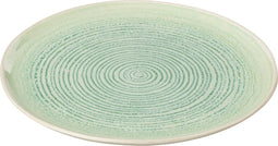 J-Line bord Lara - porselein - groen - small - 4 stuks