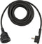 Brennenstuhl - Kunststof verlengkabel - Platte stekker 5m - Zwart
