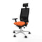 Bureaustoel met hoofdsteun Piqueras y Crespo 3D026N1 Oranje