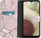 iMoshion Hoesje Geschikt voor Samsung Galaxy A12 Hoesje Met Pasjeshouder - iMoshion Design Softcase Bookcase - Meerkleurig / Pink Graphic