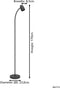 EGLO Carlo - Vloerlamp - E14 - 170 cm - Kantelbaar - Zwart