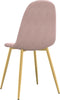 vidaXL - Eetkamerstoelen - 2 - st - fluweel - roze