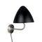 OULU - Wandlamp - zwart - geborsteld staal